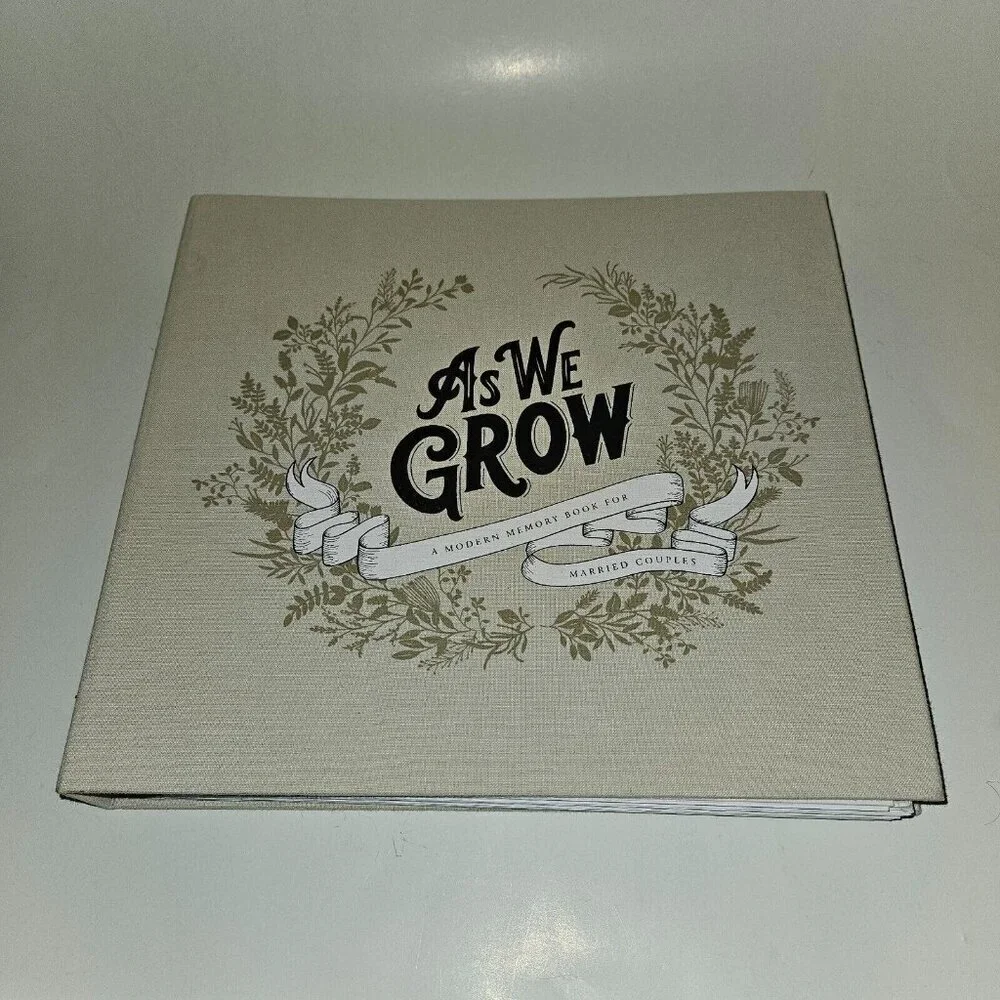 As We Grow Modern Memory Book Married Couples Wedding Shower Album NEVER USED